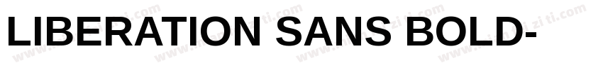 LIBERATION SANS BOLD字体转换